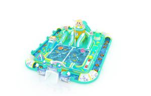 Quality Giant Multi Color Family Inflatable Water Park With Small Floating Toys wholesale
