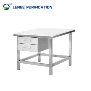 Quality Fully Welding Stainless Steel Furnishing 800mm X 800mm X 800mm Stainless Steel Desk With Drawer wholesale