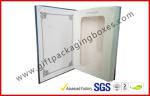 Square Colorful 1200G Grey Board Gift Packaging Boxes , Offset Printed Bookshape