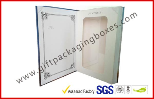 Square Colorful 1200G Grey Board Gift Packaging Boxes , Offset Printed Bookshape