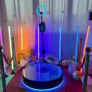 Quality Wedding Business Selfie LED 360 Photo Booth Rotating Custom Logo wholesale