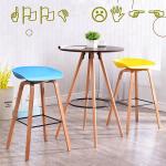 Modern Plastic Bar Stools / Chairs Non Slip Multiple Colors Optional