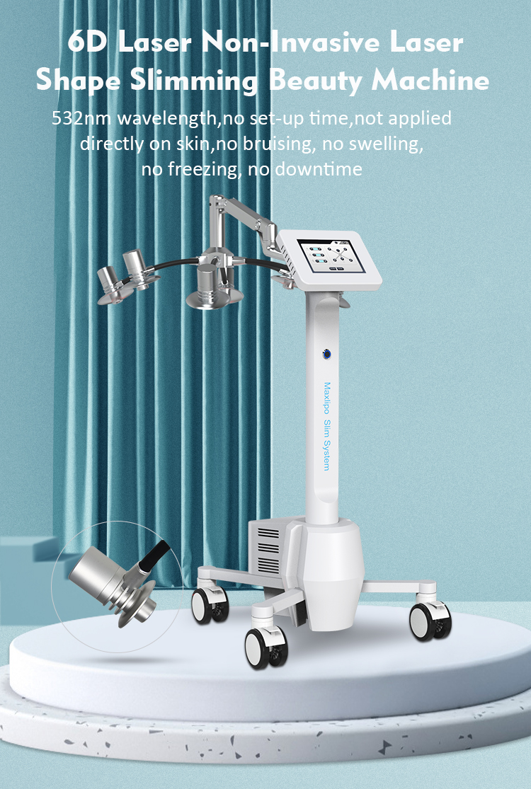 Green Red Wavelength Laser Therapy Machine 6D Slim Lipo Machines