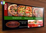 Backlit Advertising Aluminum LED Light Box Fast Food Menu Board For Restaurant