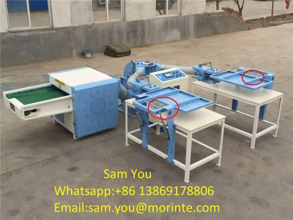 Polyester opening machine pillow filling machine with auto loosen part high