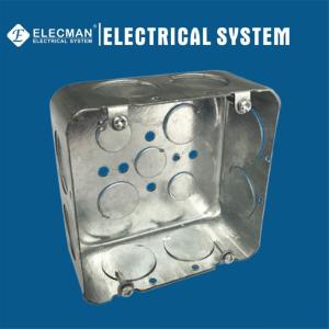 Quality Steel Square Outlet 4&quot; Metal Electrical Box Junction Receptacles Waterproof wholesale