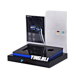 Quality Customized Cosmetic Display Stand Tabletop Splendid Telephone Headset Holder Acrylic wholesale