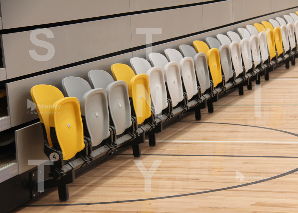 HDPE Plastic Stadium Chair With Cupholder