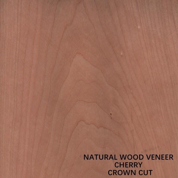 Flat Cut Crown Cut Natural Cherry Wood Veneer 0.15-0.5mm For Panel And Furniture