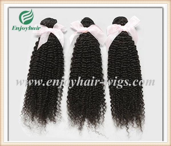 Brazilian 5A virgin remy hair weave ,natural color(can be dye) kinky curly 10''