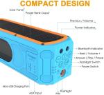 9W Solar Waterproof Bluetooth Speaker Power Bank | Best Manufacturers, Suppliers