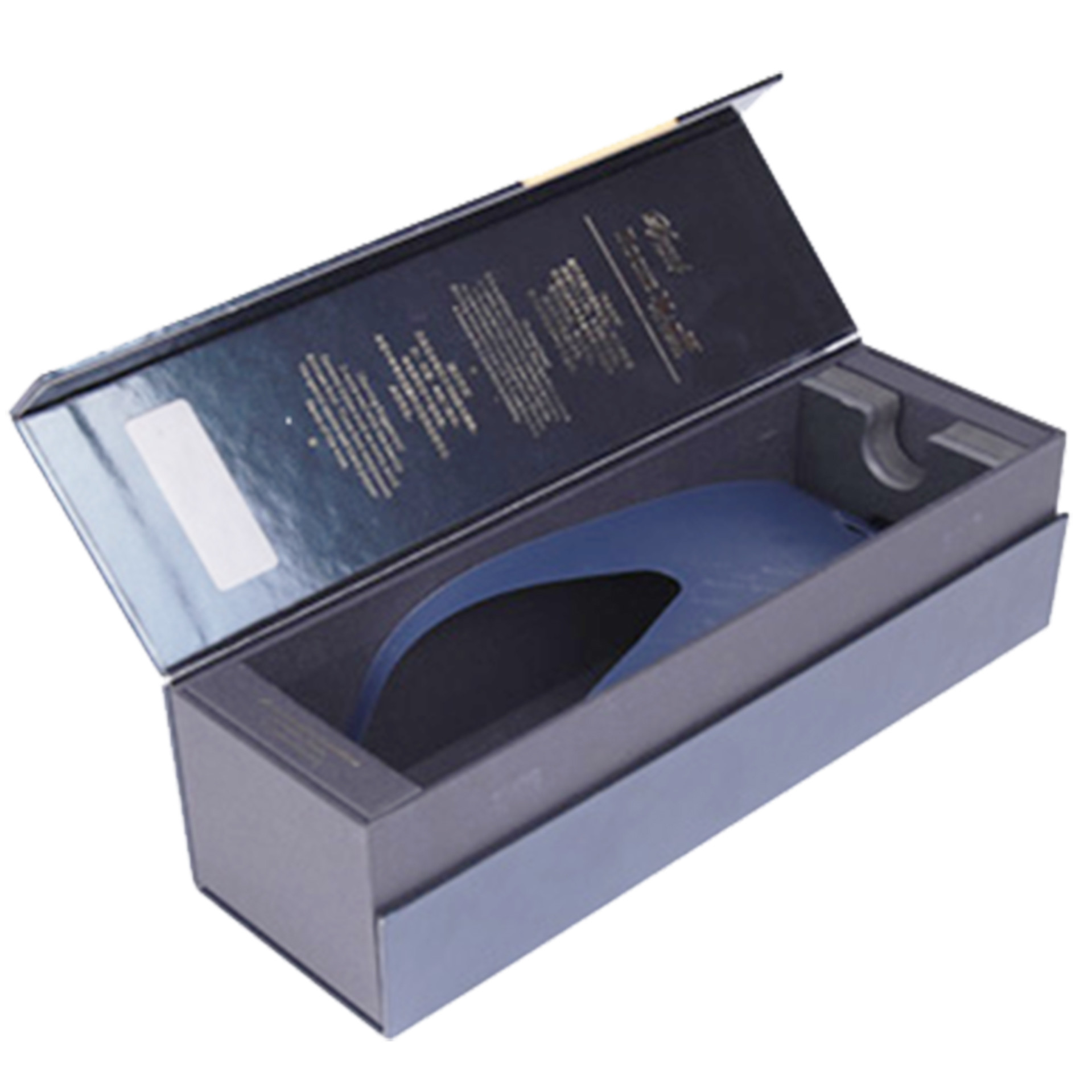 Black Matte Opposite Door Opening Wine Packaging Gift Box With Ribbion Tape