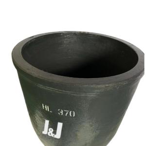 Quality Round Silicon Carbide Graphite Crucible For Melting Aluminum Oxidation Resistance wholesale