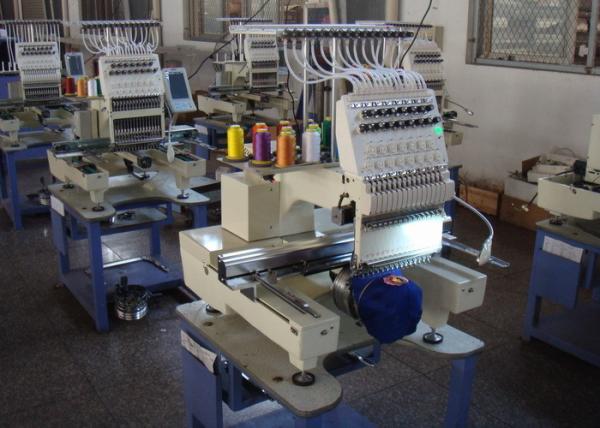 High Speed Automatic Embroidery Machine , Multi - Languages 1 Head Embroidery
