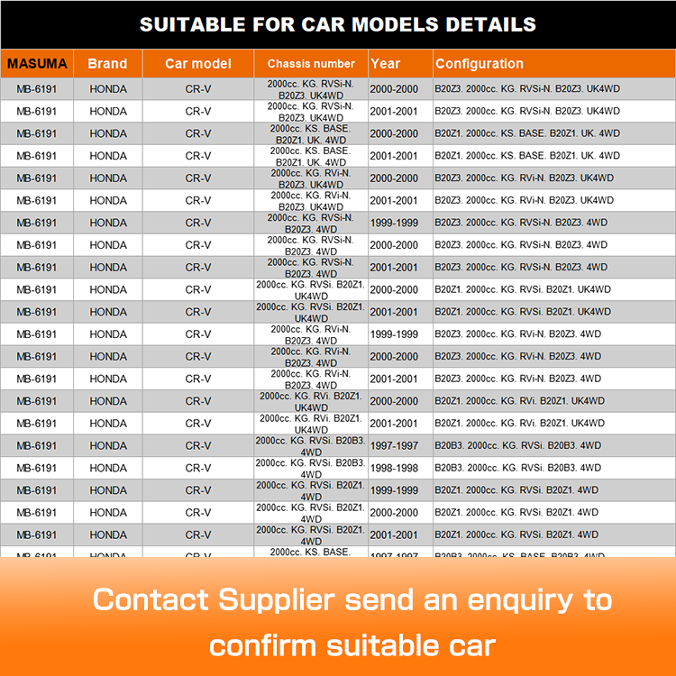 51460-S04-023 96066101 MASUMA Auto Suspension Systems Car Ball Joint for HONDA CIVIC FERIO