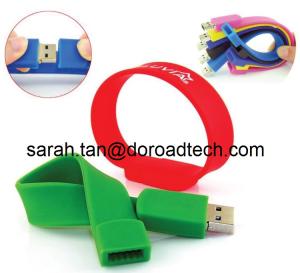 Quality Promotional Gifts Silicone Bracelet USB Flash Drive for Free Sample wholesale