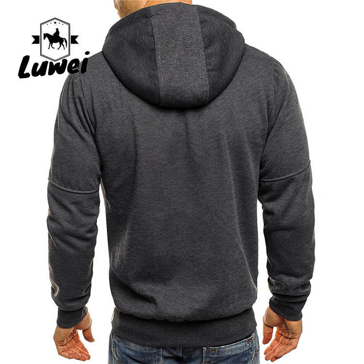 Cropped Moletons Hooded Fitness Slim Fit Jogger Sweat-shirt Bluza Casual Zipper Sweatshirts Mens Outerwear Pullover