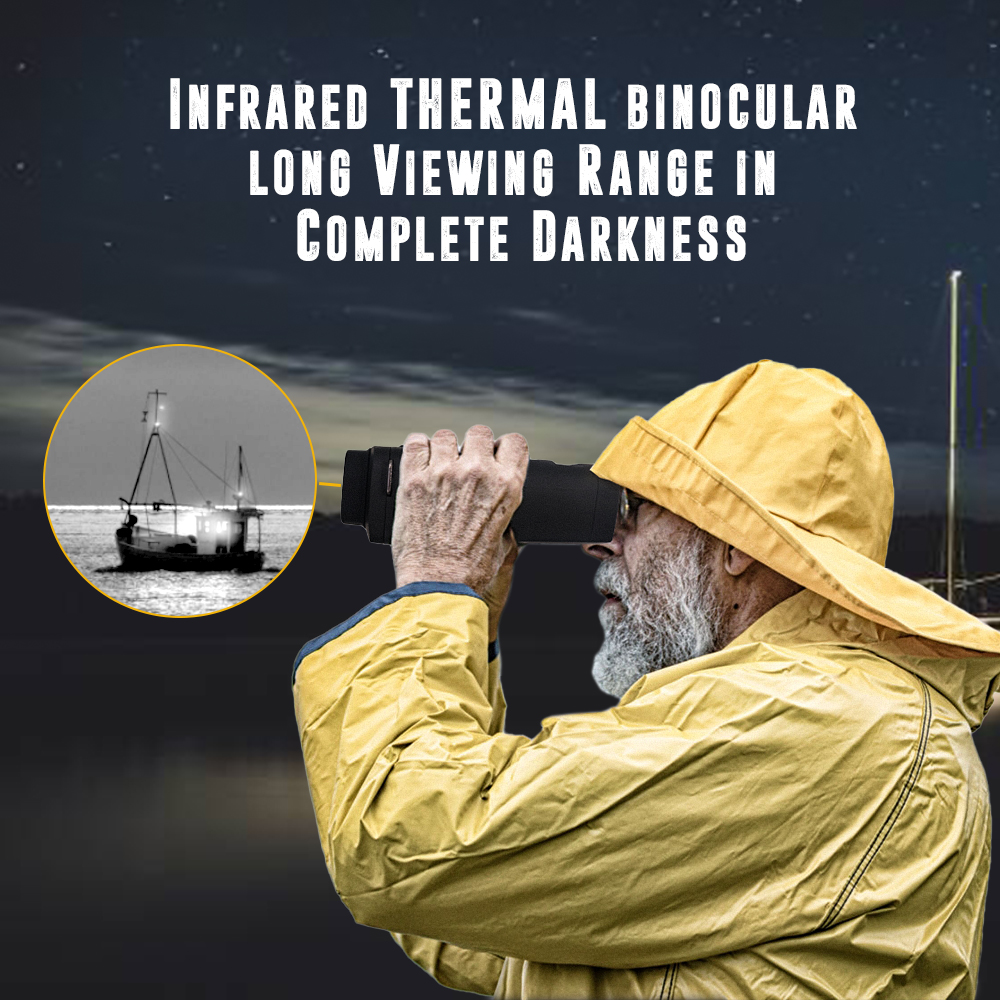 640×360 LCD OSD Display Night Scope Binoculars CVBS Thermal Imaging Binoculars