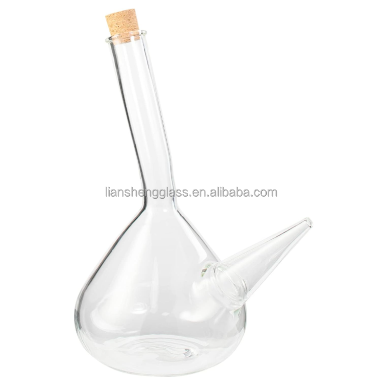 Lead Free Glass Wine Decanter For Wine Gift Glass Collar Material OEM ODM