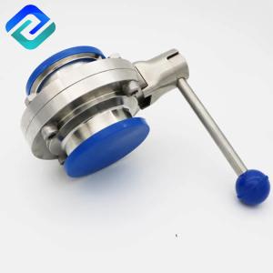 Handle 304 SS Butterfly Valve DN10 3A Sanitary Welded DS Dn10 Rjt