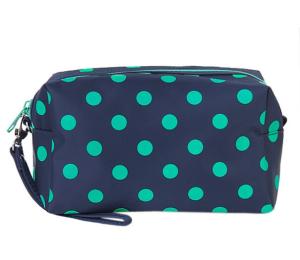 Quality Multi Colored Compact Zipper Pencil Bag Ladies Cosmetic Pouch Polyester wholesale