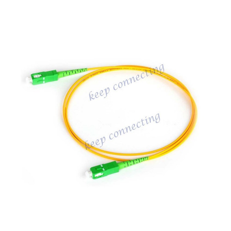 SC/APC-SC/APC G657A1 Simplex Fiber Optic Patch Cord for Indoor in Telecommunications