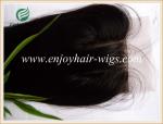 Silk top closure 4''x4'' malaysian virgin hair natural color straight 10''-24'