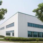 Hurricane Proof Prefabricated Metal Warehouse , Modern Steel Construction