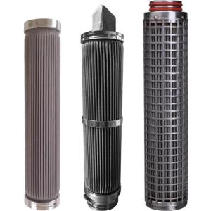 Quality Polyester Staple Fiber Stainless Steel Filter Element Pleated Filter Element wholesale