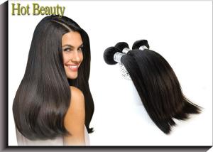 Quality Peruvian Virgin Human Hair Extensions , 18'' Silky Straight 6A wholesale