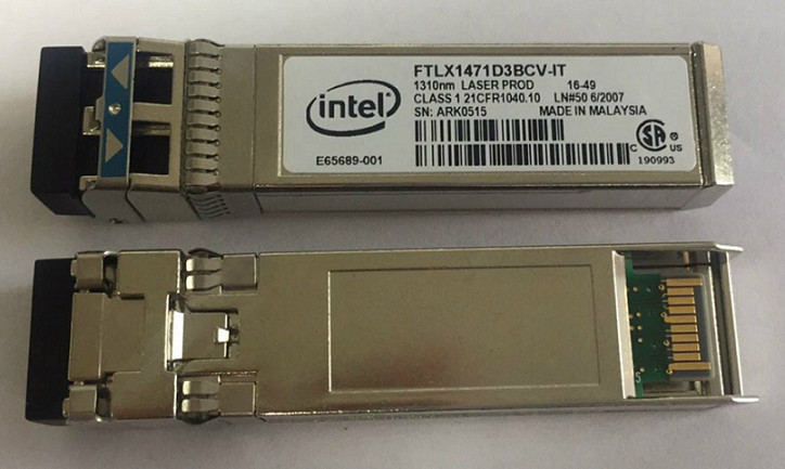 Intel Ethernet SFP Transceiver Module Fiber Optic LC Connector 10G 1310nm FTLX1471D3BCV-IT LASER PROD