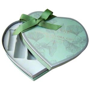 Quality Heart Shape Beauty Gift Box Packaging Matte Finishi With Ribbion wholesale
