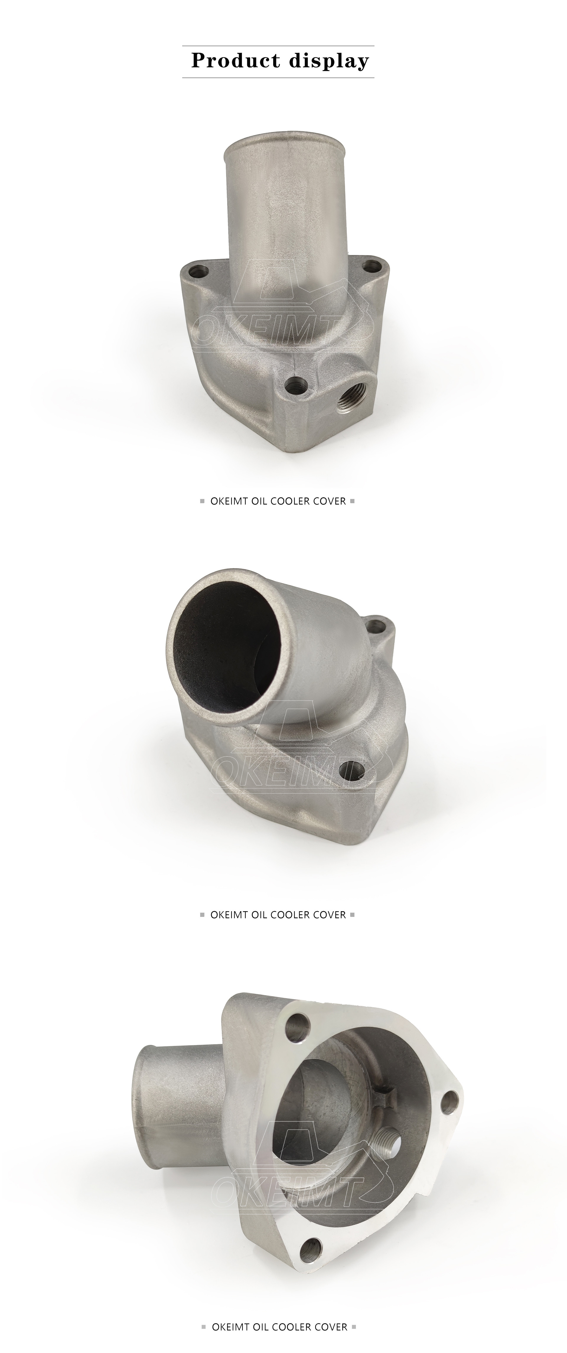 OKEIMT Engine Thermostat Housing Cover Water Outlet S6K-45