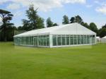 Luxury Big Outdoor Wedding Tent Marquee White PVC With Glass Wall Water