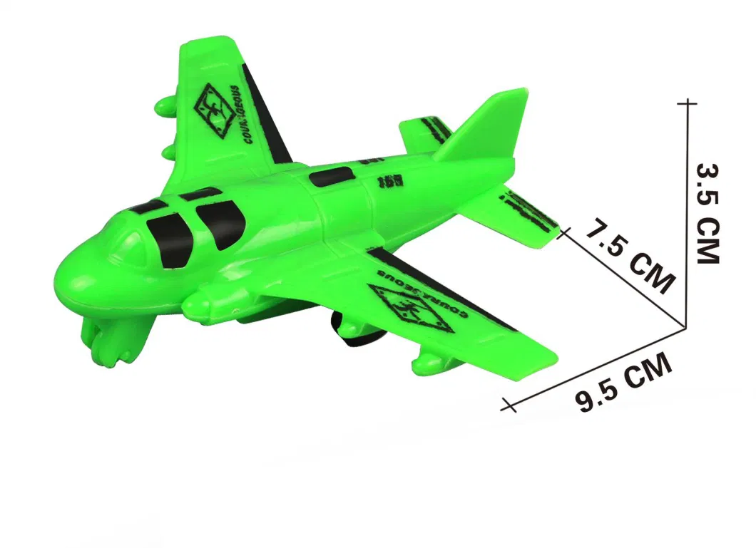 Return Force Small Plane Children&prime;s Model Plane Fall Prevention Toy Friction Car Inertia Toy Boy&prime;s Favorite Toy