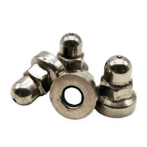 Quality Galvanized Domed Cap Nut DIN1587 Silver For Connector Bolts wholesale