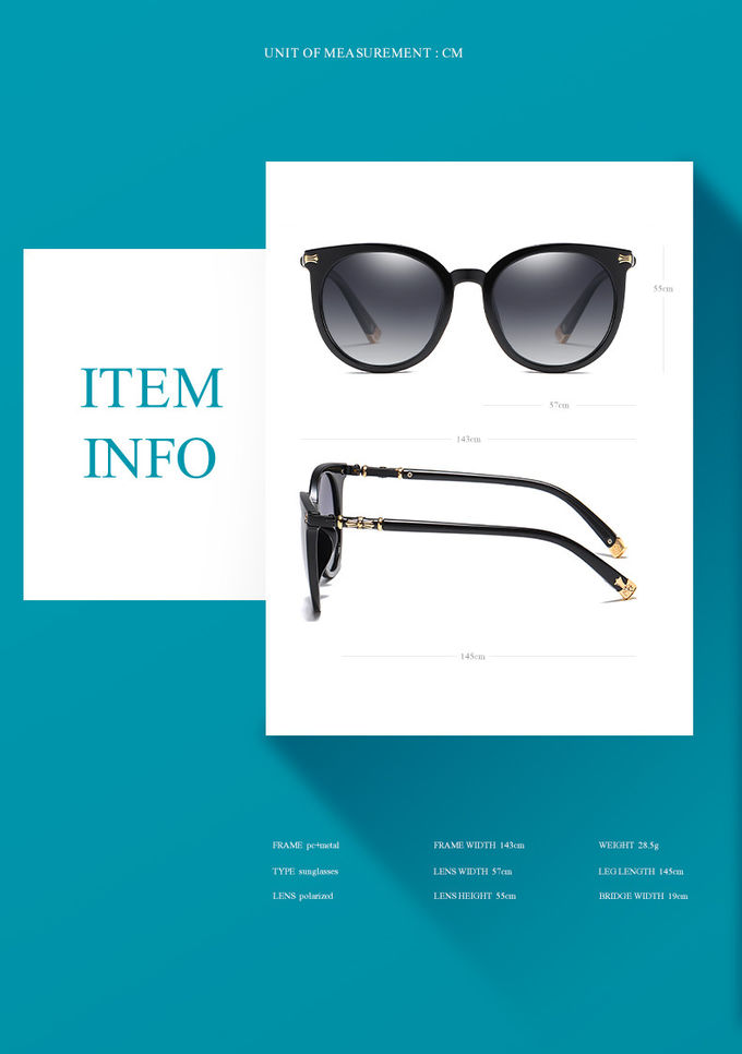 PC Polarized UV400 PC Sunglasses And Eye Health Impact Resistant