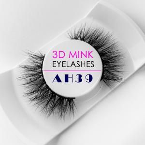 Quality Ultra Soft 3D Mink Eyelashes Natural Black Color 100% Handmade Craft wholesale