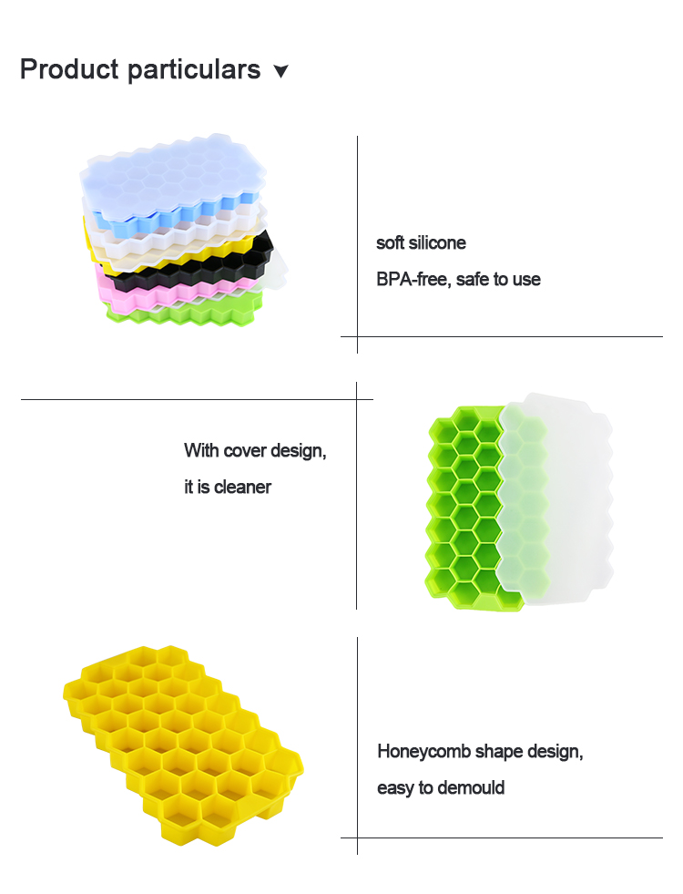 37 Cell Honeycomb Personalised Silicone Molds BPA Free With Custom Logo