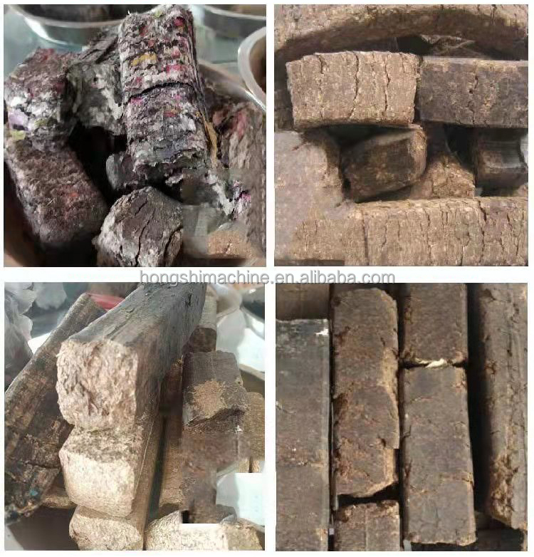 Solid Waste Recycle Biomass Pellet Machine Industrial Plastic Waste Cube Briquette Press For Fuel