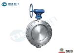 Stainless Triple Eccentric Butterfly Valve , Flanged End Metal Seated Butterfly