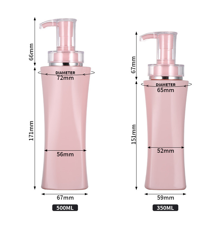 Custom Empty Shampoo Body Wash Plastic Lotion Bottle With Pump Sprayer