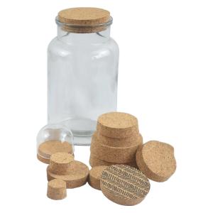Quality OEM Decoration Natural Cork Lids Pliability Mason Jar Cork Top Drysaltery wholesale