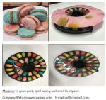 1mm PET One Dozen Macaron Gift Boxes Clamshell Plastic Cookie Tray Packaging