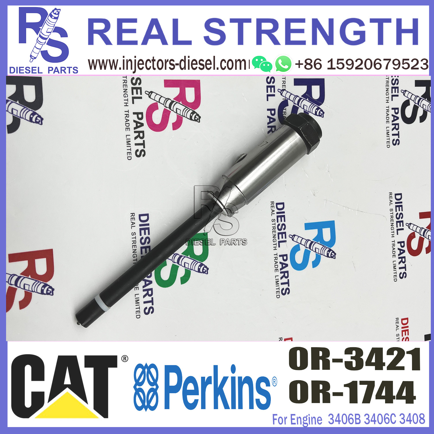 4W7017 Diesel Injector Nozzle 0R-1744 0R-3421 For Caterpillar 3406B 3406C 3408C