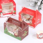 Customized Printed Holiday Bakery Boxes For Christmas Cupcake Pastry