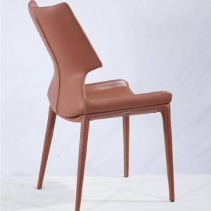Quality Metal Frame PU Leather Indoor 45.5cm Restaurant Dining Chair wholesale