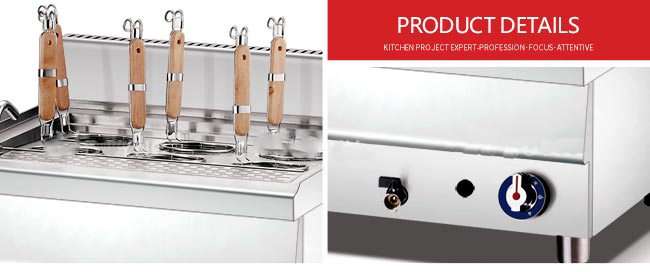 SS 304 LPG 2800Pa 1kg/H Heavy Duty Kitchen Equipment