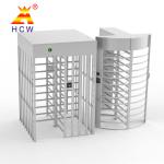 Revolving Single Door Full Height Turnstile 100W Electronic Barrier Gate For