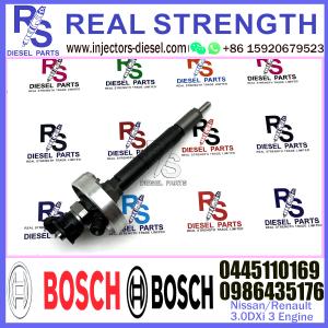 Quality Diesel Fuel Common Rail Injector 0445110169 7701061090 16600-DC000 107750-0500 For Nissan/Renault trucks 3.0DXi 3 Engine wholesale